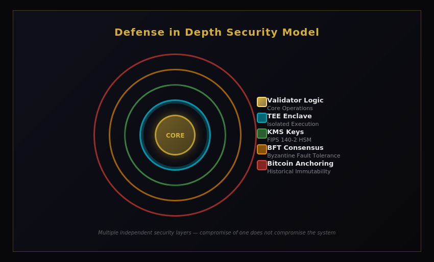 Figure 8: Defense in Depth Security Model